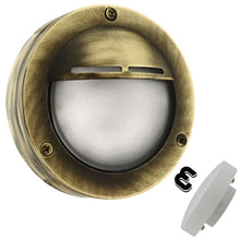 Cowl Brass bulkhead Round outdoor waterproof light Nautical marine wall lamp - BrooTzo