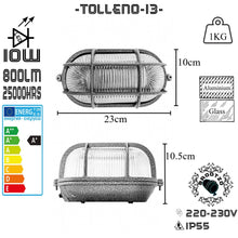 Tolleno Aluminium bulkhead oval outdoor lamp light marine wall lamp - BrooTzo